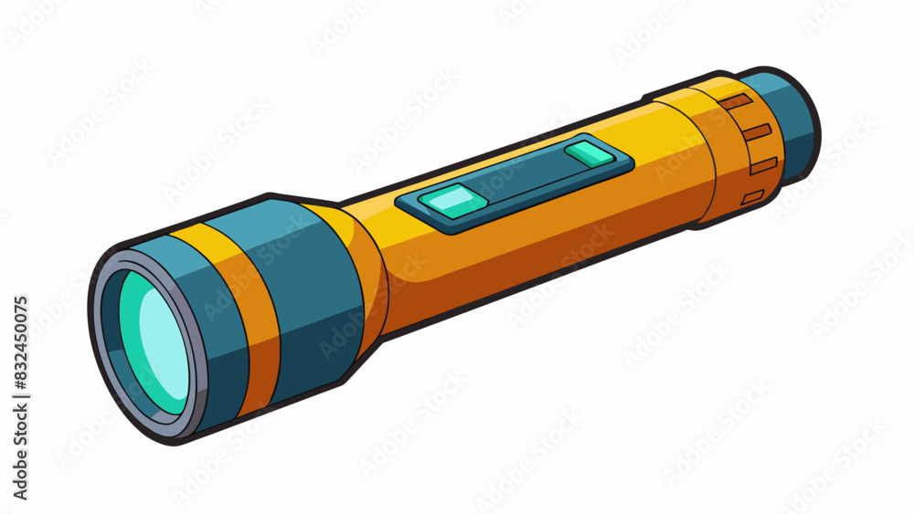 Poster The flashlight had multiple brightness settings and a durable battery making it sufficient for a camping trip where it could provide ample light for. Cartoon Vector.