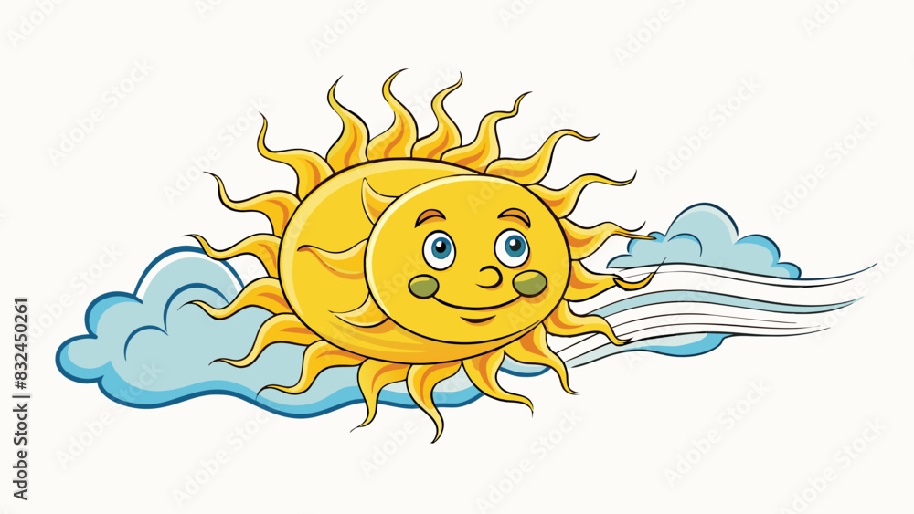 Poster the gentle breeze on a hot summer day providing relief and refreshing coolness representing gods pea