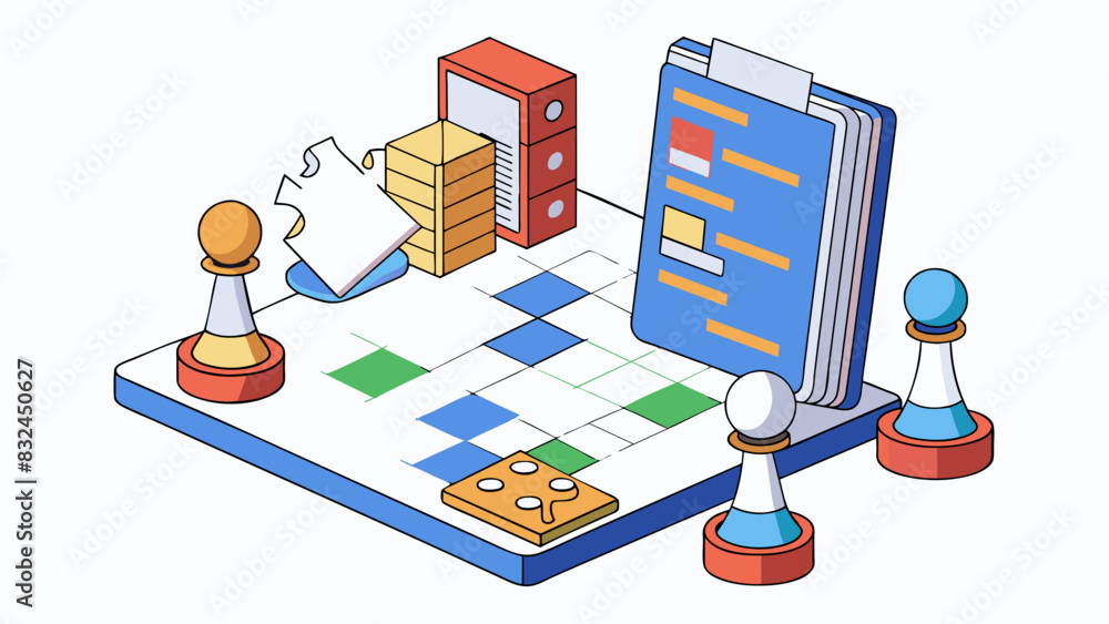 Fototapete The objects in a program would include the playing pieces objects and classes and the rules of the game syntax and logic to determine the outcome.. Cartoon Vector.
