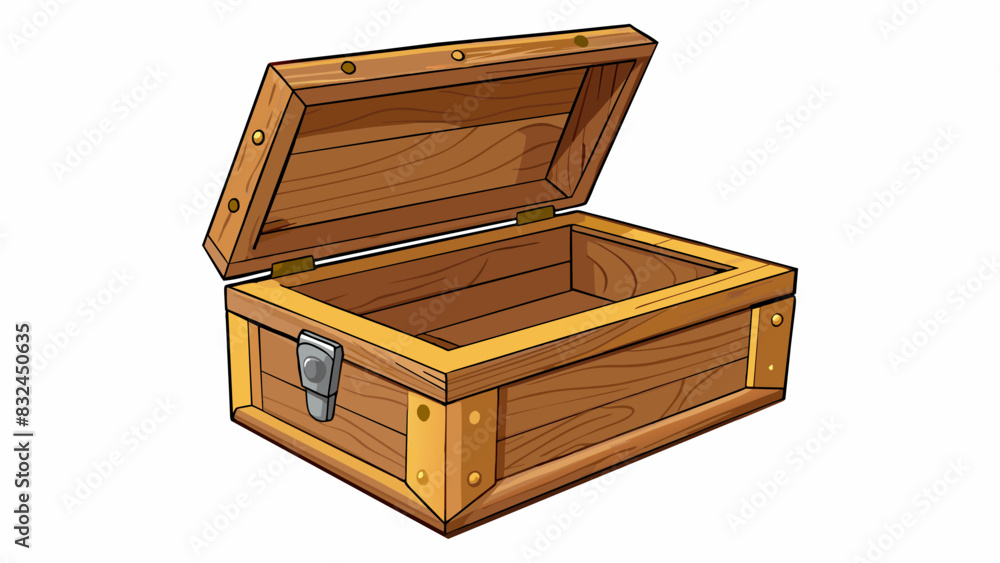 Poster The object was originally a plain wooden box with a hinged lid. The surface was unadorned except for a few scuff marks and scratches evidence of its. Cartoon Vector.