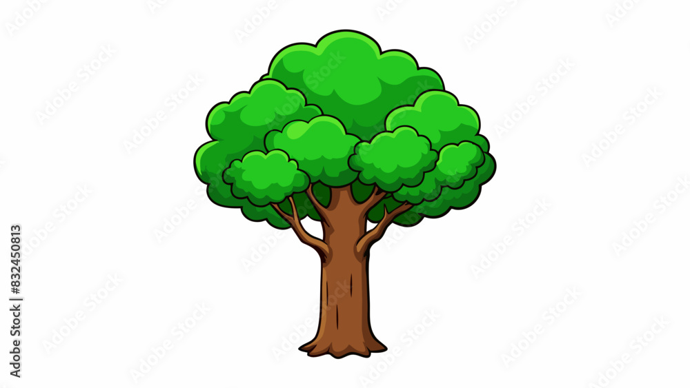 Poster the outside of the tree was covered in dark rough bark with bright green leaves peeking out from its