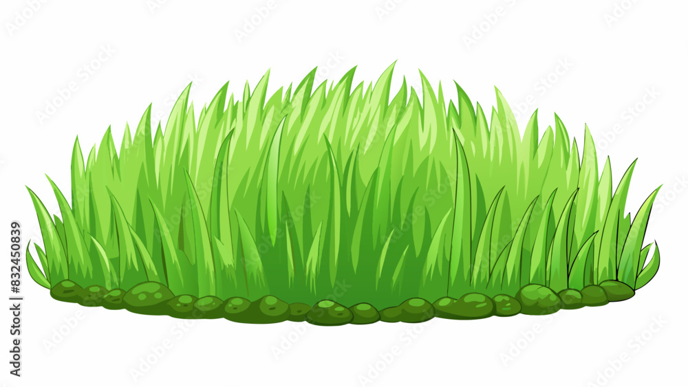 Poster The paint was a cool soft green like freshly grass on a spring day. Its smooth texture made it easy to apply and the subtle sheen added a touch of. Cartoon Vector.