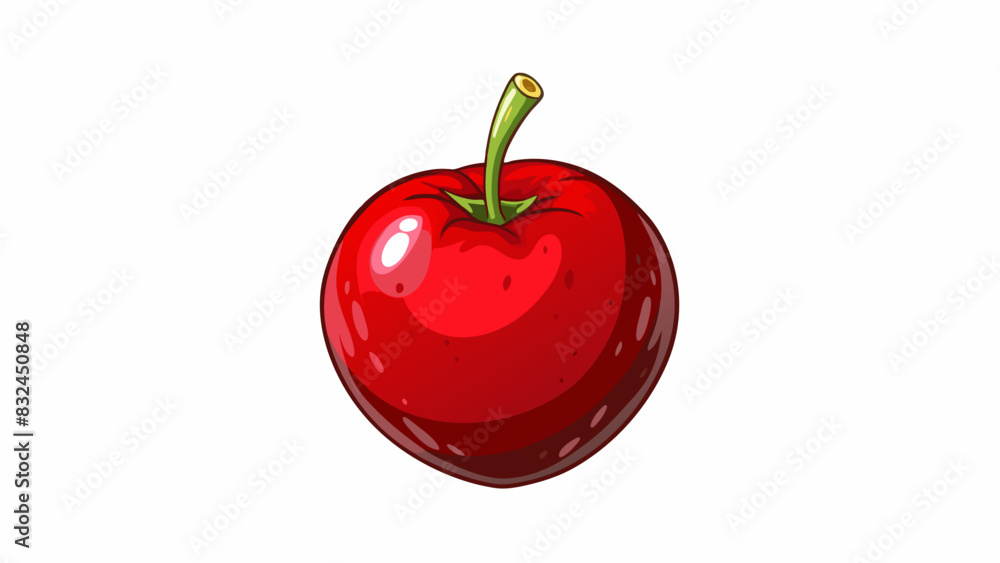 Poster the paint was a deep rich red reminiscent of a ripe juicy apple. its matte finish gave it a warm rus