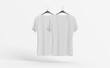 White T-Shirt , Mockup template for design print