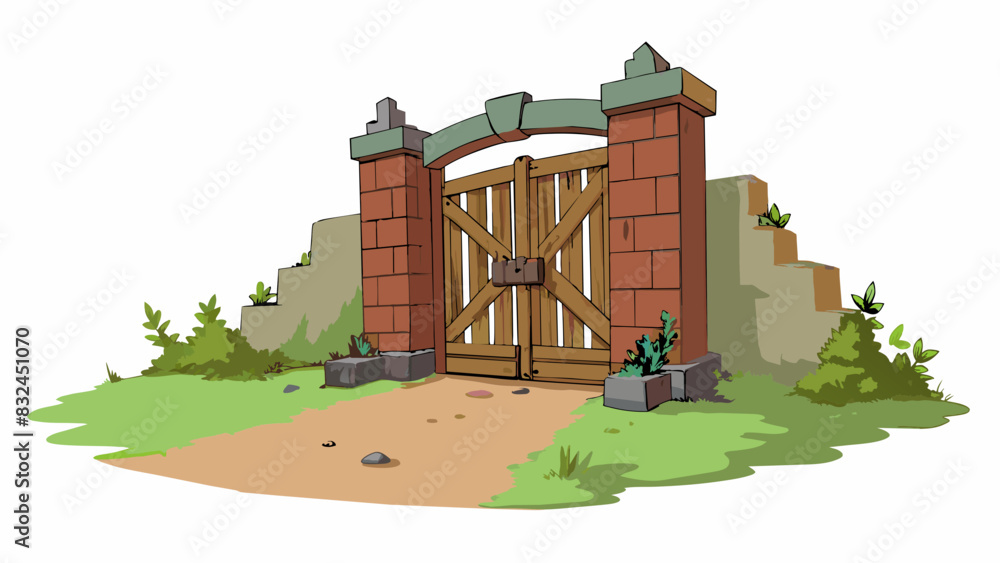 Aufkleber the rusty old gate at the end of the abandoned alley would occasionally creak open revealing a hidde