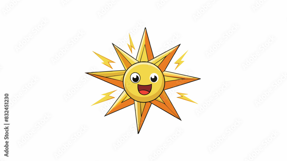 Poster The sudden burst of bright light followed by a booming clap of thunder startles even the toughest of creatures. The sound is sharp and piercing like a. Cartoon Vector.
