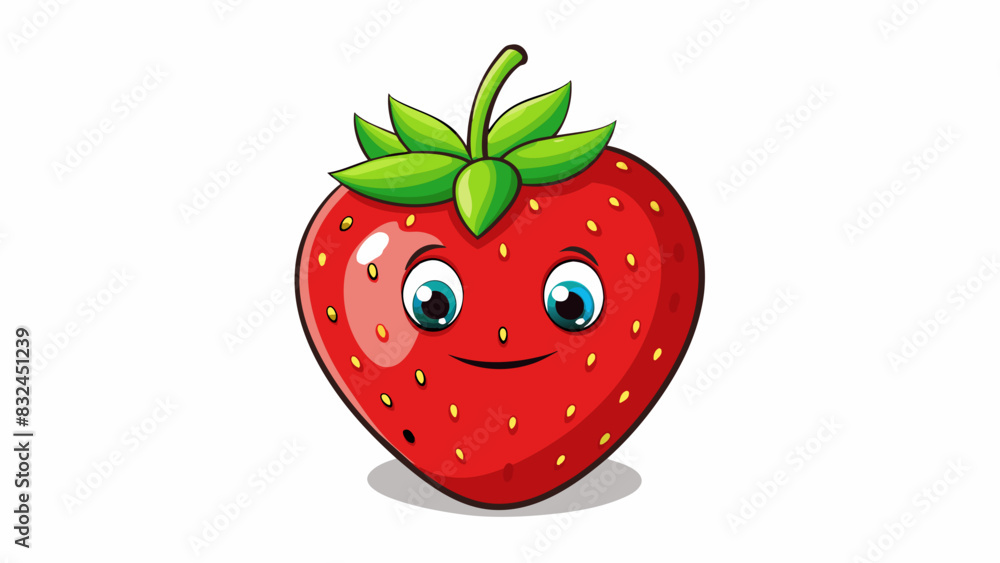 Poster the strawberry was plump and juicy with a bright red color that glistened under the sunlight. its gr