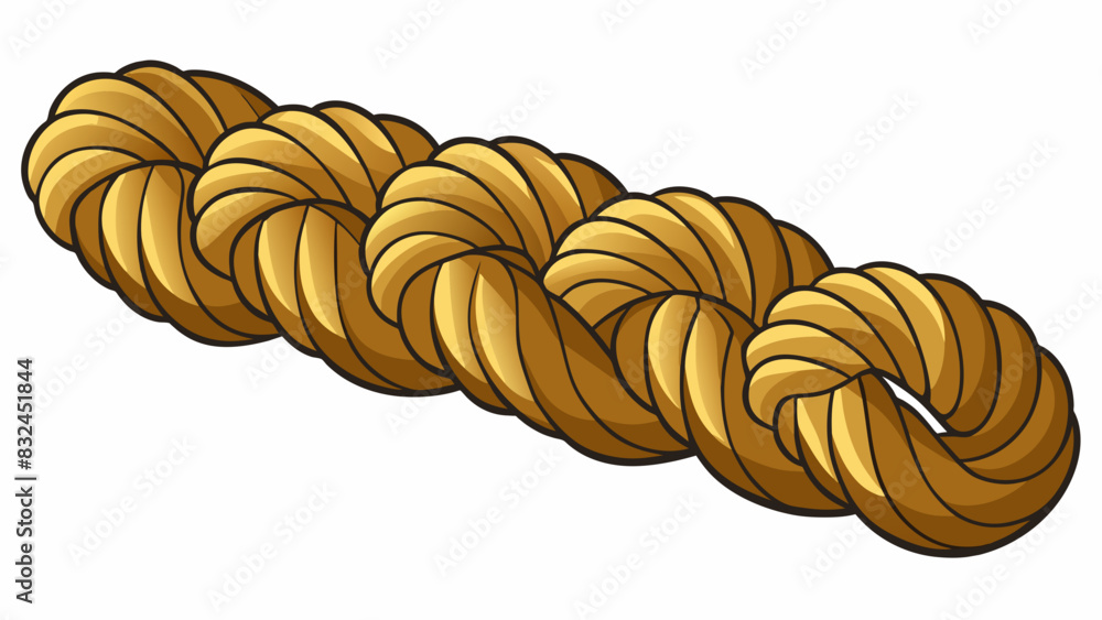 Poster Visualize a thick rough and co rope made from multiple strands of string twisted together. This type of string is often used for heavyduty tasks like. Cartoon Vector.