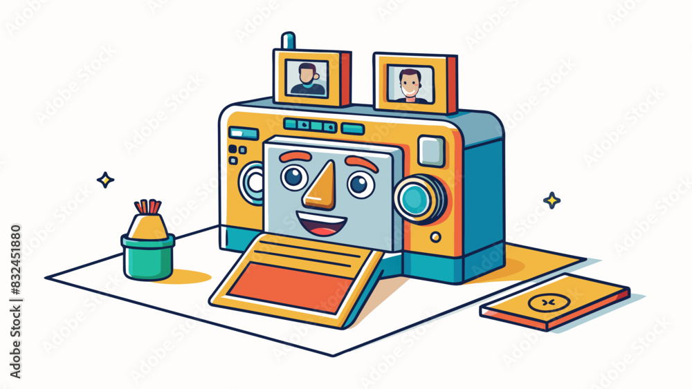 Poster When printing a photo the resolution of the printer determines the sharpness and quality of the final image with higher resolution resulting in a more. Cartoon Vector.