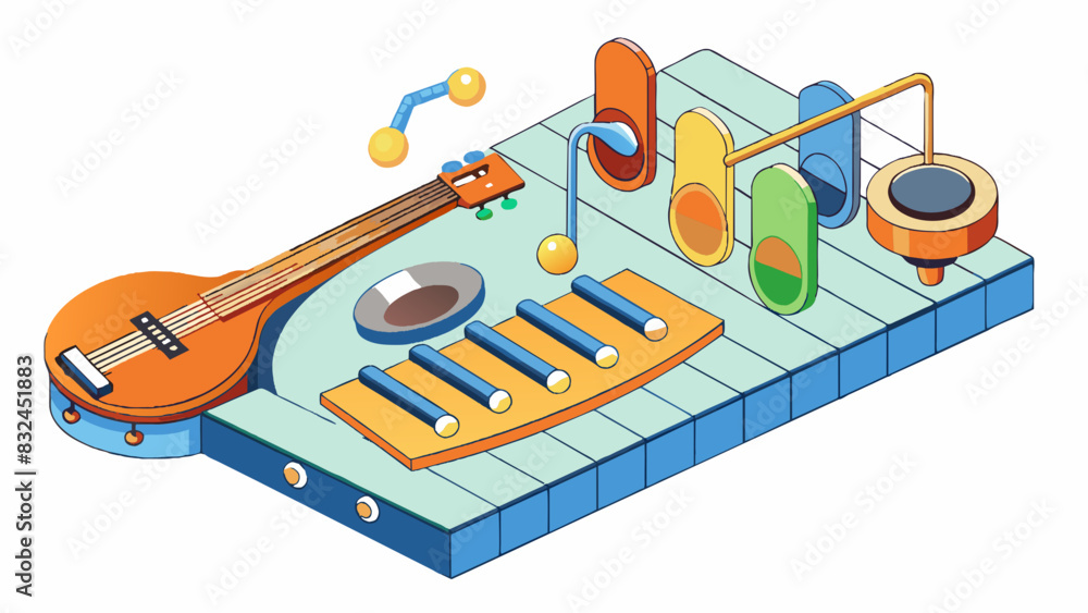 Aufkleber When studying a musical composition an interpretation involves examining the tempo dynamics and phrasing of each instrument to understand the. Cartoon Vector.