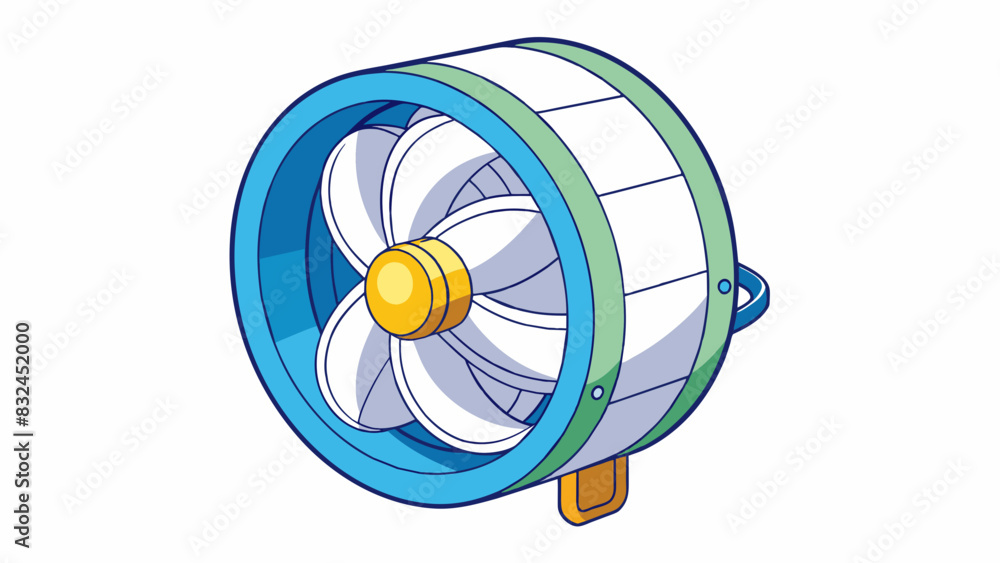Fototapete Whirring whirr A rapid and steady humming sound similar to the sound of a motor or a fan running.. Cartoon Vector.