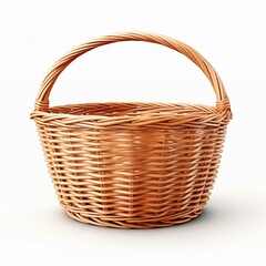 Obraz premium empty basket isolated on white