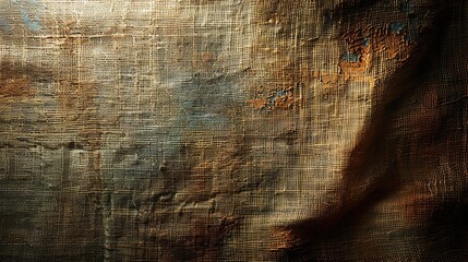 Obraz premium textured image with a rough burlap surface in earthy brown tones