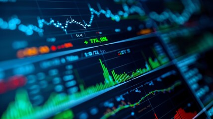 Detailed close-up of a computer screen displaying a large amount of data.