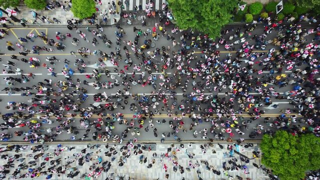 Protest Aerial View