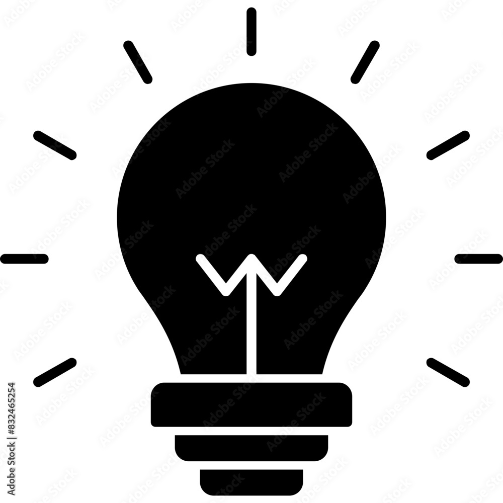 Canvas Prints lightbulb icon