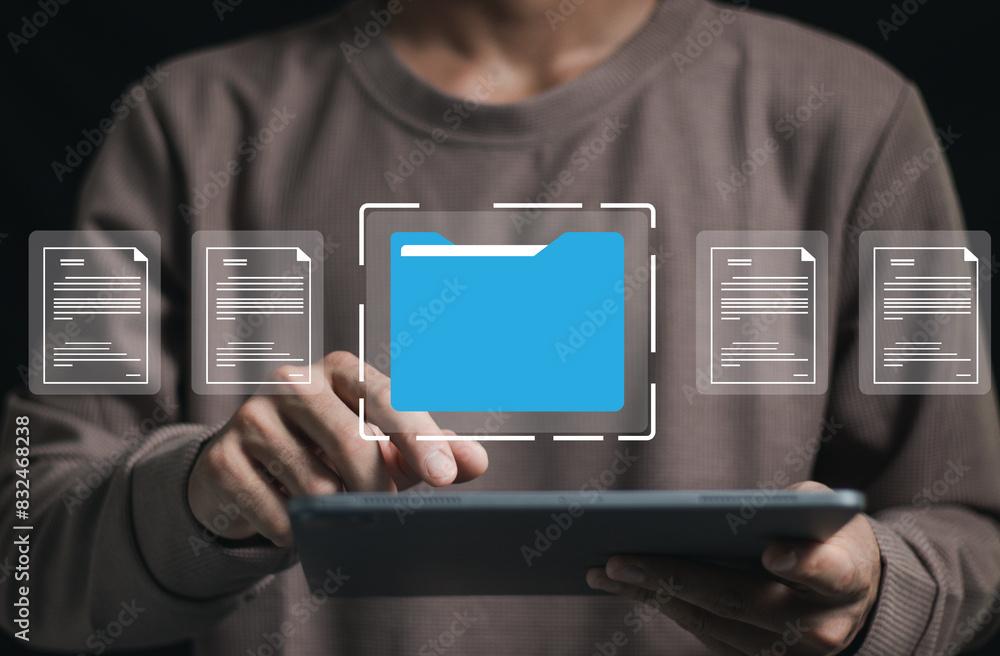 Poster document management system (dms), software to store, organize, track, and manage digital documents. 