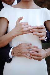 details on a wedding day