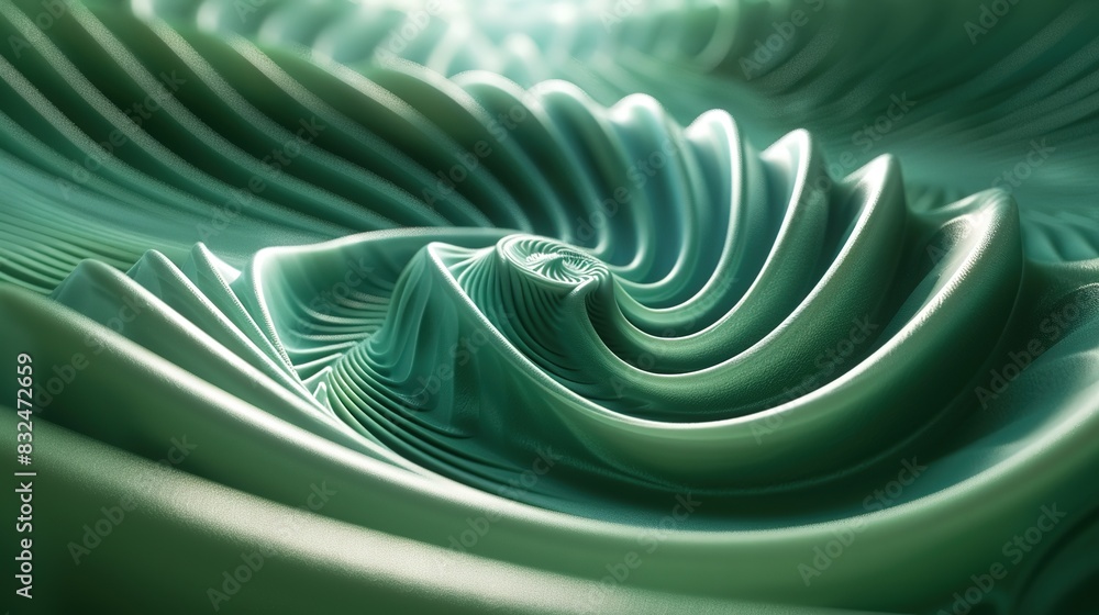 Poster background with a swirling vortex of lines and shapes