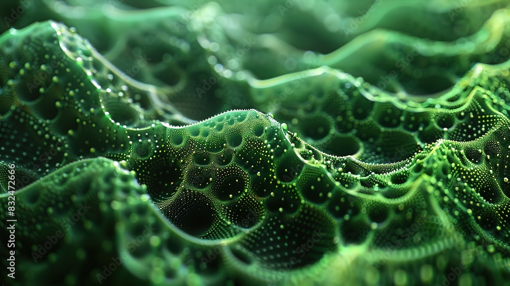 Poster background with intricate, fractal-like shapes