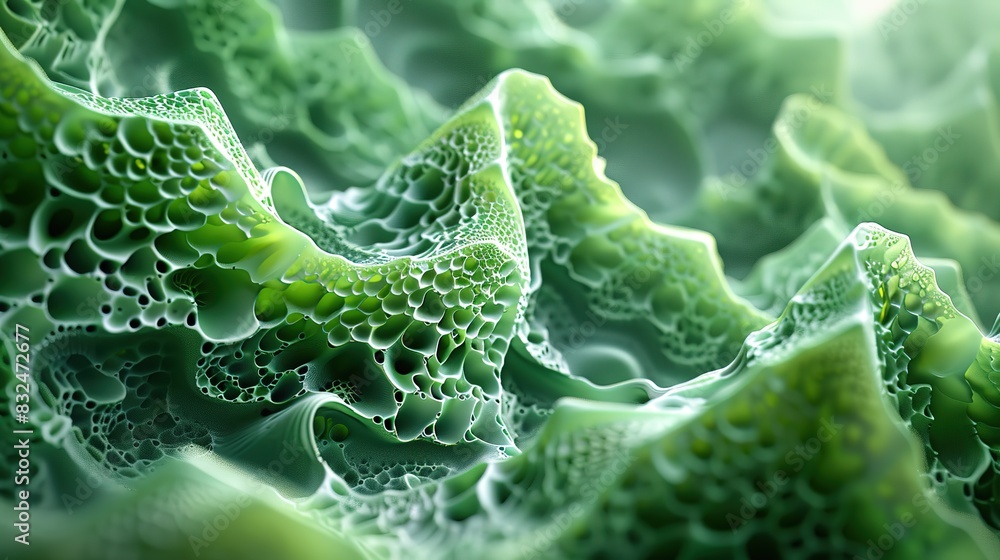 Poster background with intricate, fractal-like shapes