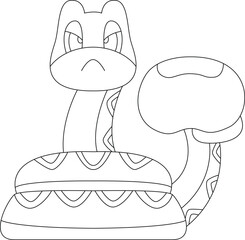 Snake Boxer Boxing gloves Boxing Animal Vector Graphic Art Illustration