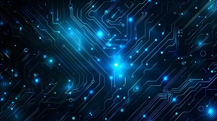 Illuminating Digital Fabric A Cybernetic Backdrop of Technological Innovation