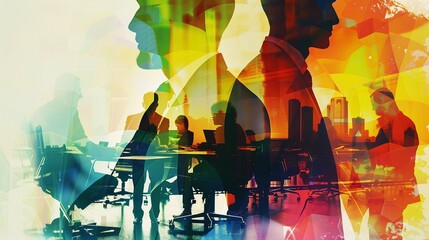 Business strategy (close up focus on