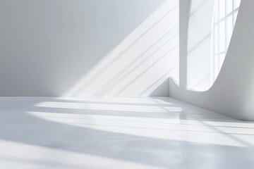 Obraz premium Sleek Minimalist Advertising Backdrop with Abundant Negative Space for Presentations