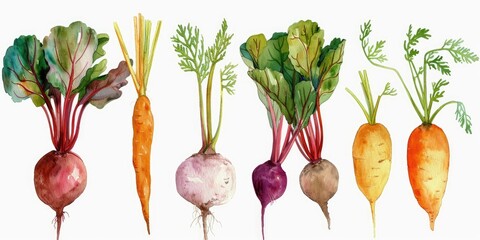 Watercolor Vegetables