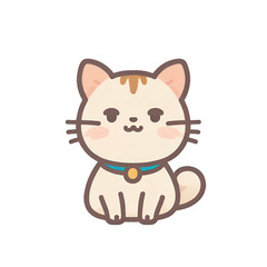Cat transparent, cute cat, simple icon, can be used conveniently and easily.