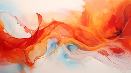 Abstract visual of pain depicted in fiery red and orange swirls, intense and vivid, emotional turmoil