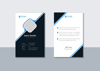 Creative company id card design template, Vector Illustrator