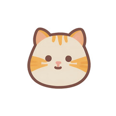 Cat transparent, cute cat, simple icon, can be used conveniently and easily.