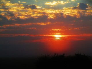 Fototapeta premium Early Sunrise In The Countryside 
