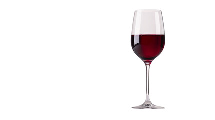 Goblet glass of red wine