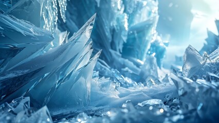 Obraz premium background ice , generative ai