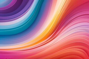 Abstract colorful background. Featuring smooth transitions of gradients from one color to another, forming rhythmic patterns. 