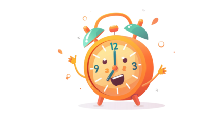 Funny retro alarm clock