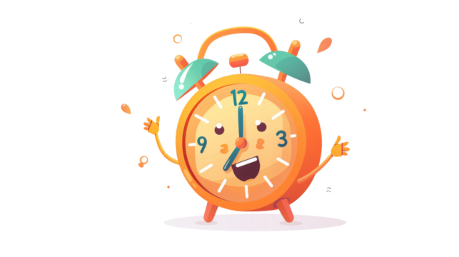 Funny retro alarm clock