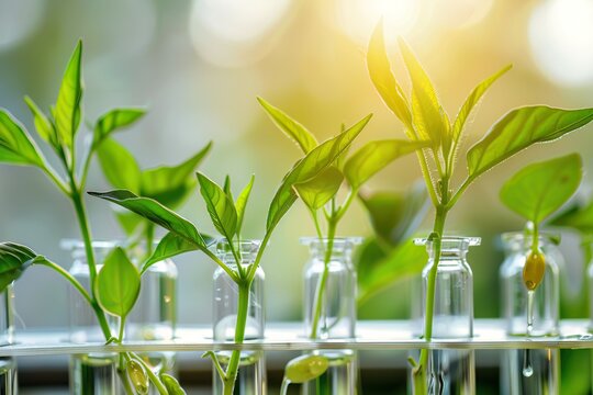 Collaboration between agricultural scientists and biotech companies to enhance crop resilience