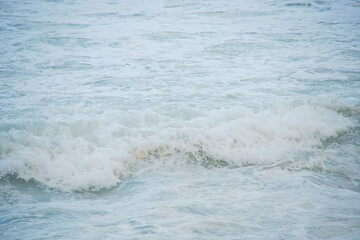 wave breaking on the beach