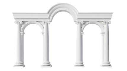 Obraz premium Column arch , podium architecture building