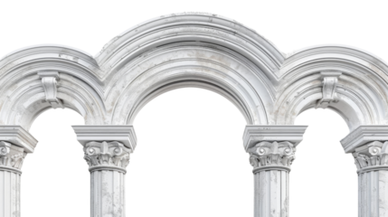 Column arch , podium architecture building