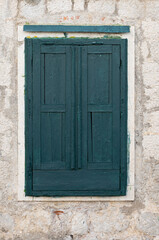 old vintage window shutters
