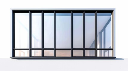 Modern window isolated on a white background