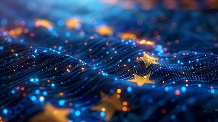 flag, blue, europa, choice, election, star, eu, voting, politic, decision, democracy, government, union, vote, country, european, symbol, 2024, freedom, patriotism, euro, banner, concept, hand, ballot