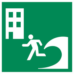 iso 7010 standard serie, emergency sign