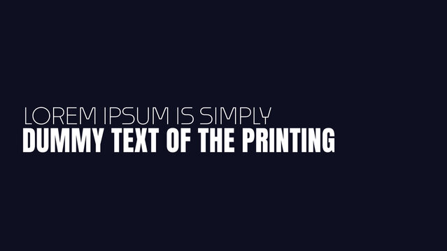 Animated Title with Text Written Left to Right