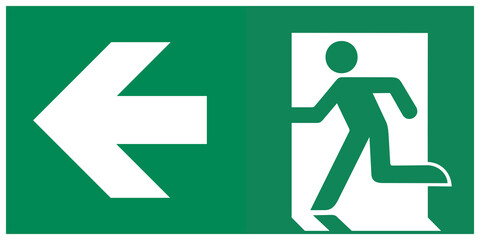 iso 7010 standard serie, emergency sign